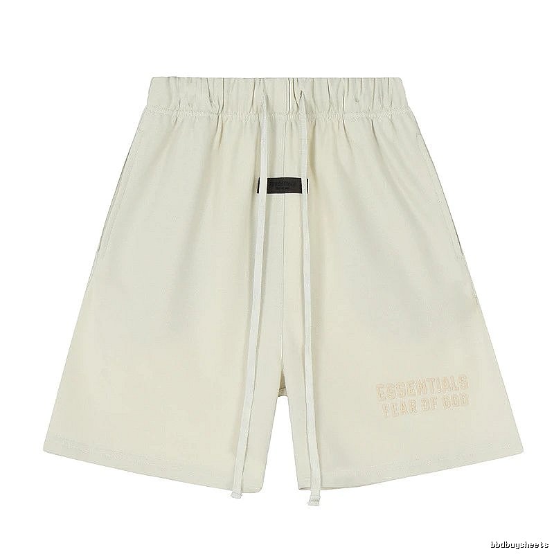 ESSENTIALS minimalist style off-white shorts
