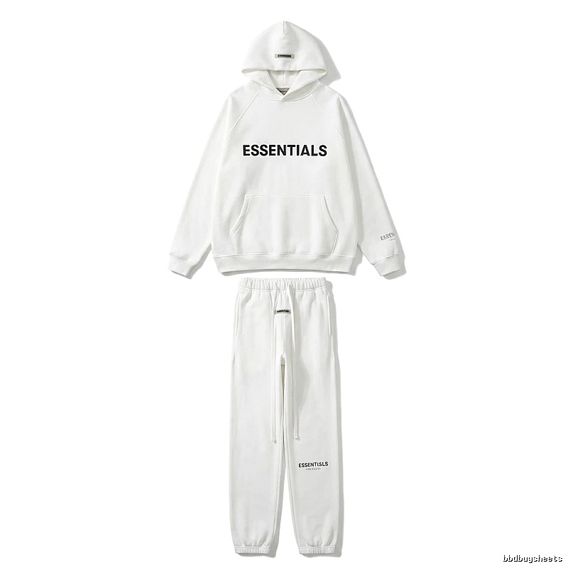 ESSENTIALS minimalist style white suit