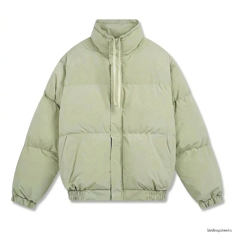 ESSENTIALS trendy brand simple style light green cotton-padded jacket