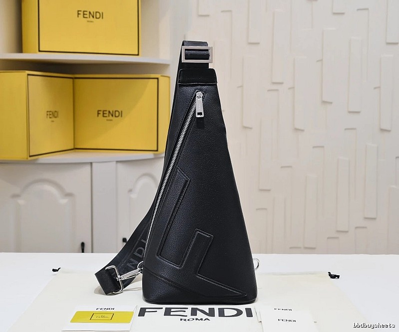 Fendi Sling Bag with Black Fendi Triangular Sling Bag Detail