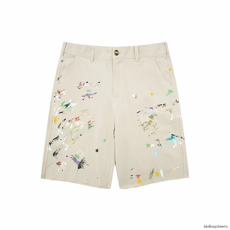 Gallery Dept Graffiti Style Beige Shorts