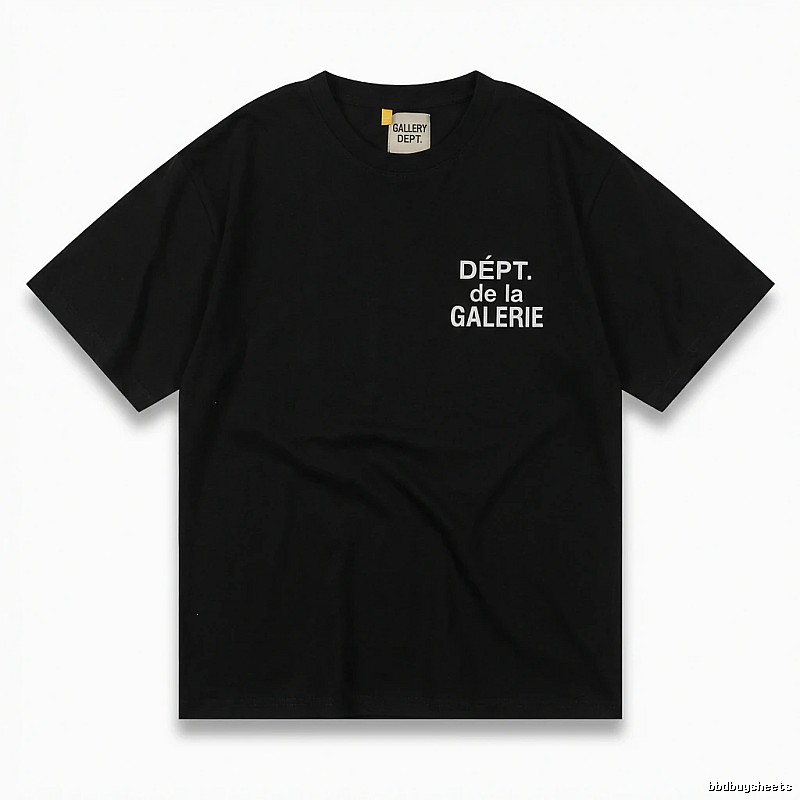 Gallery Dept Trendy and Cool Black T-shirt