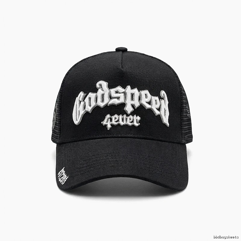 Godspeed retro-style black cap