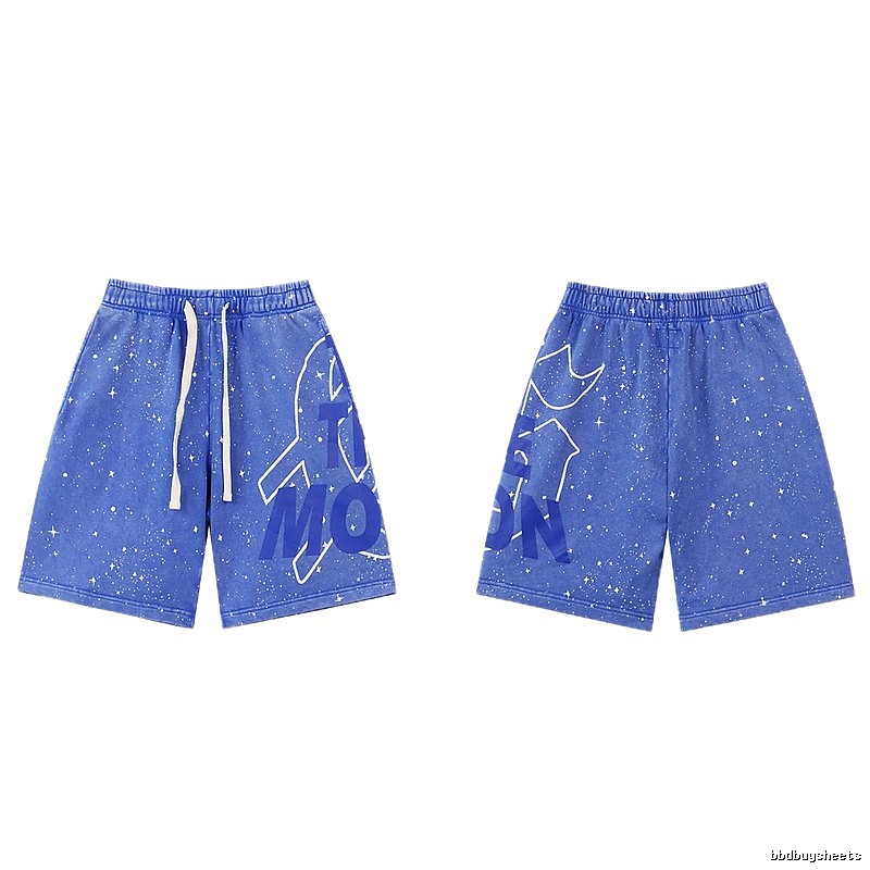 Godspeed Starry Sky Street Style Blue Shorts