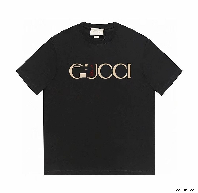 Gucci Classic Print Vintage Style Black T-Shirt