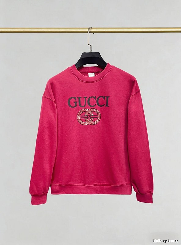 Gucci Pink Crewneck Sweatshirt with Gucci Sweatshirt for Photo Ready