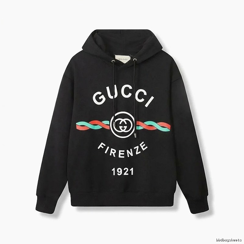 Gucci retro-style black hoodie