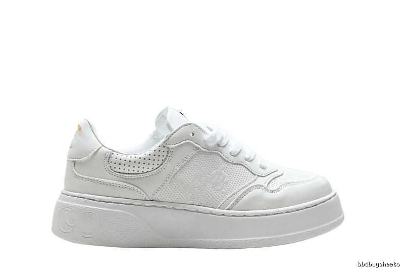 Gucci retro-style white canvas shoes