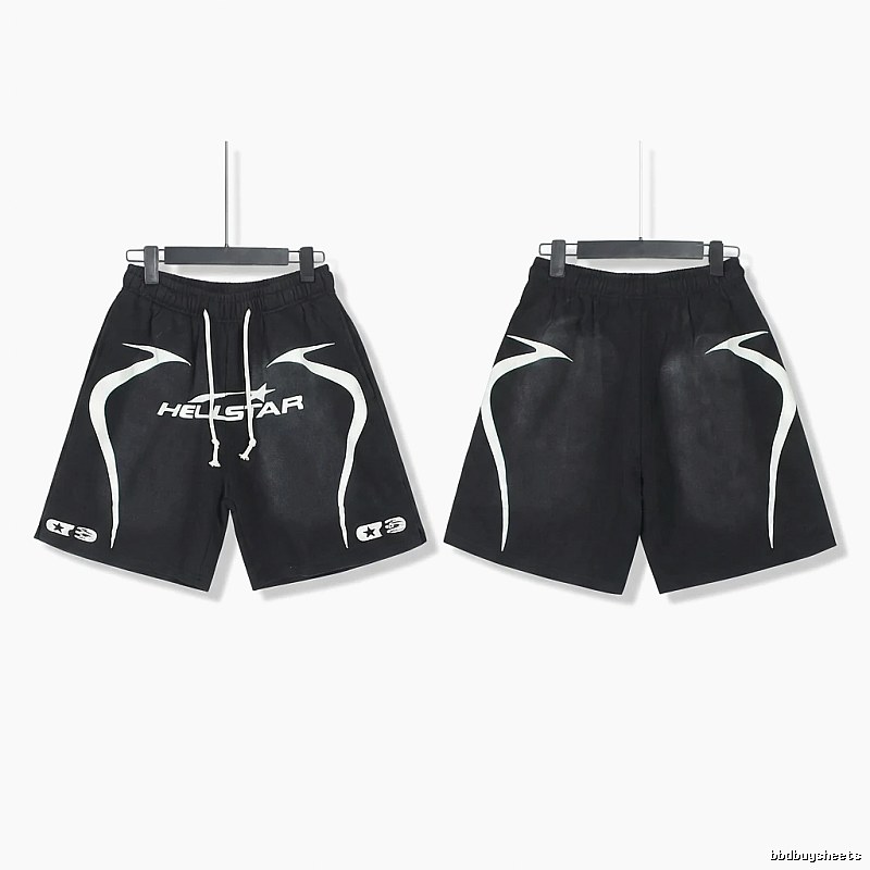 Hellstar dark style black shorts