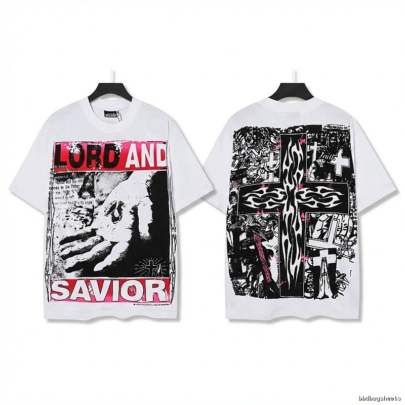 Hellstar religious style white T-shirt