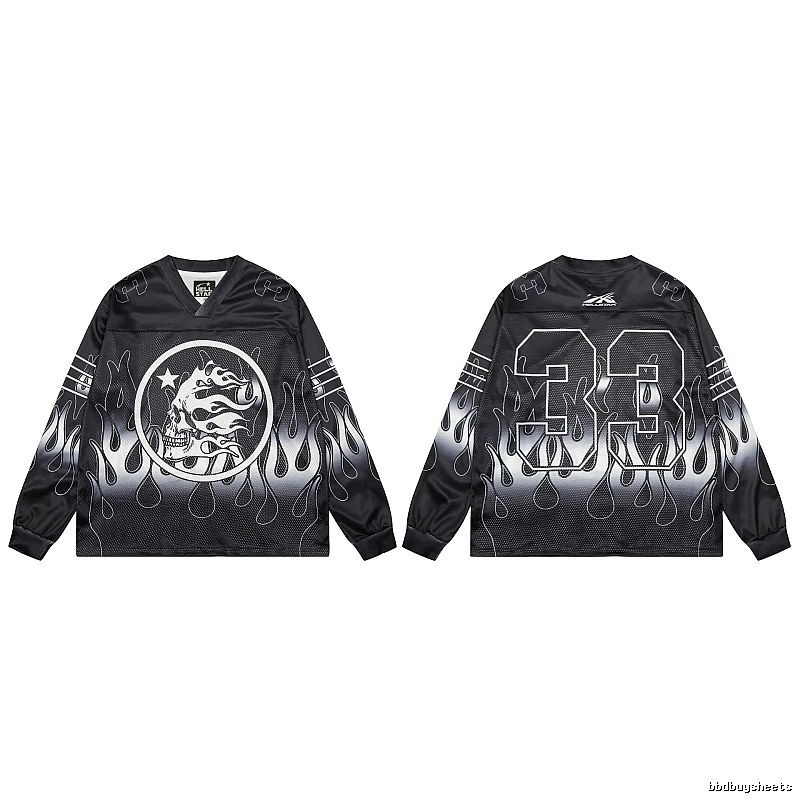 Hellstar Skull Flame High Street Black Jersey