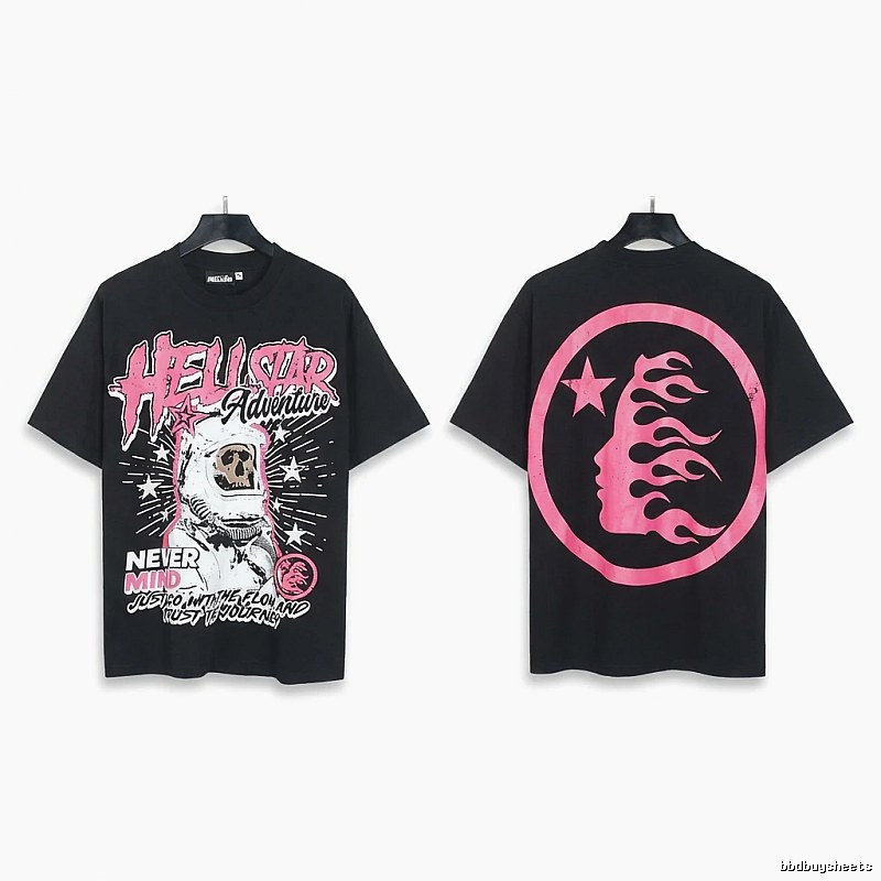 Hellstar Trendy and Cool Black Short-sleeve