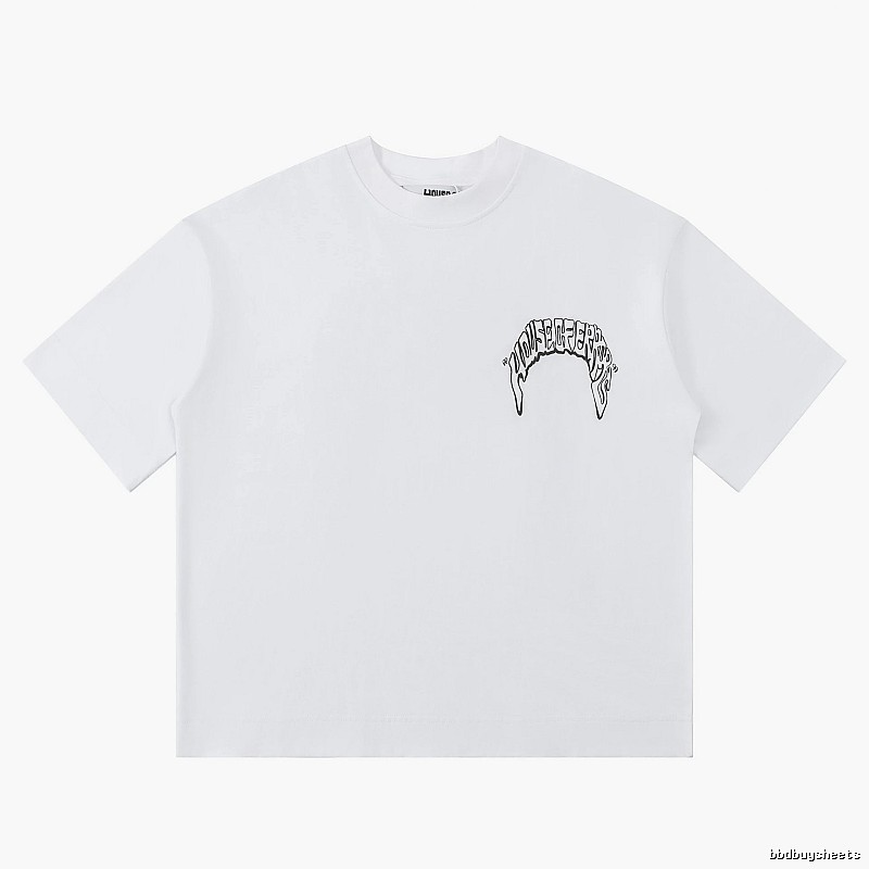 House of Errors Trendy White Short-sleeve Shirt