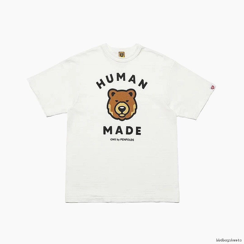 HUMAN MADE Bear Head Japanese Retro White T-Shirt