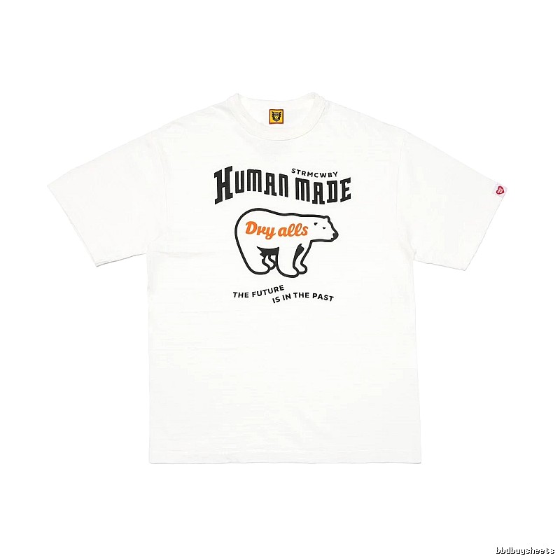 HUMAN MADE Polar Bear Print Vintage White T-Shirt