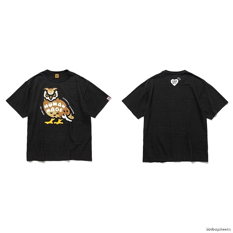 Human Made Weekend Heart logo T-shirt Black Green Human for Seasonal Looks