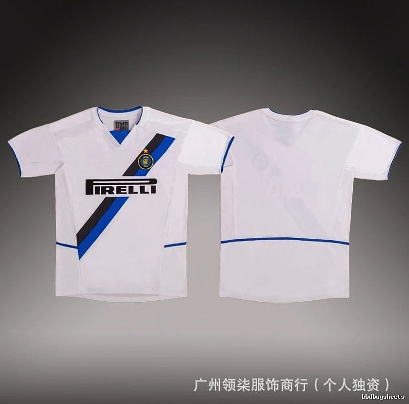 Inter Milan Easy Match Brehme #3 soccer jersey Blue Black Striped for Everyday Use