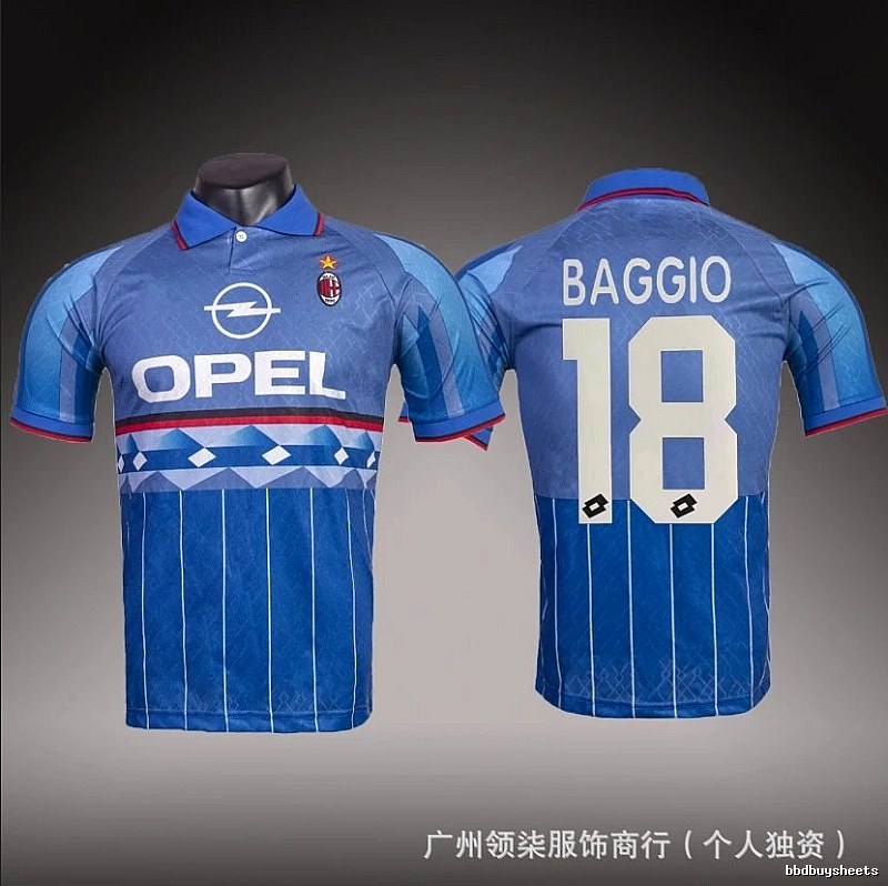 Inter Milan Lightweight Brehme #3 soccer jersey Blue Black Striped for Gift Ideas