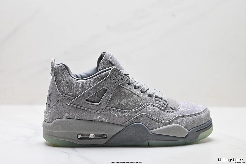 Jordan 4 Retro Style Grey Shoes