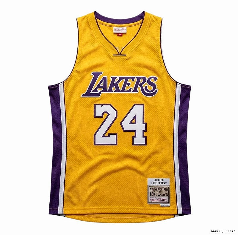 Kobe Kobe No. 24 yellow jersey
