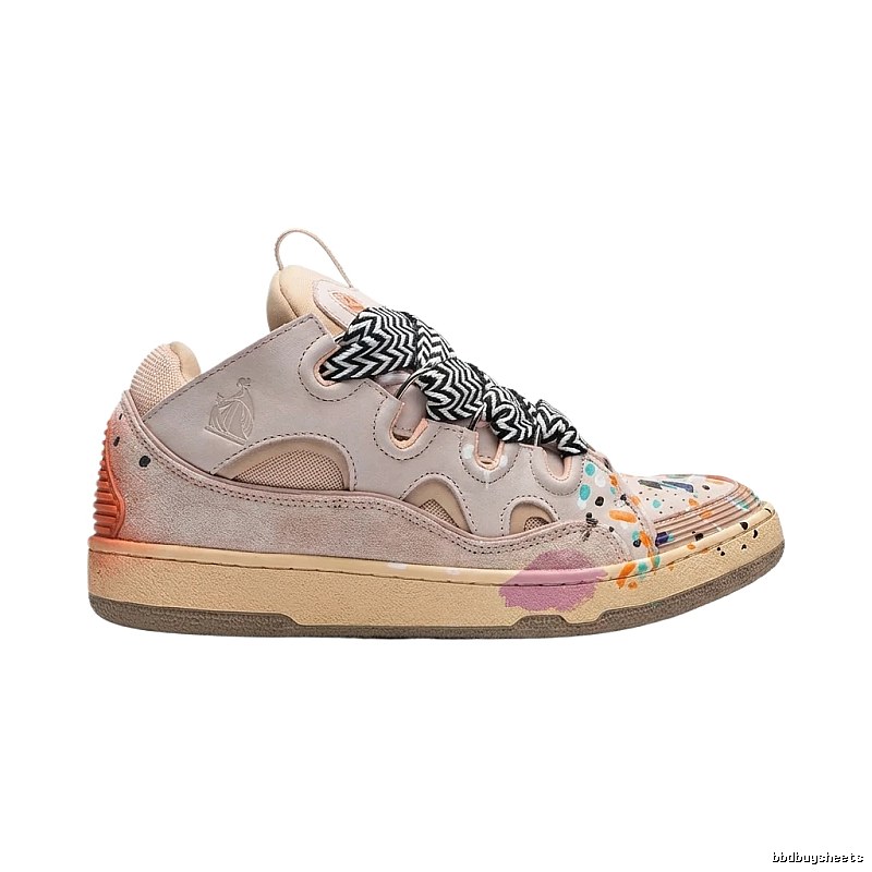 LANVIN Graffiti Trendy Cool Style Pink Shoes