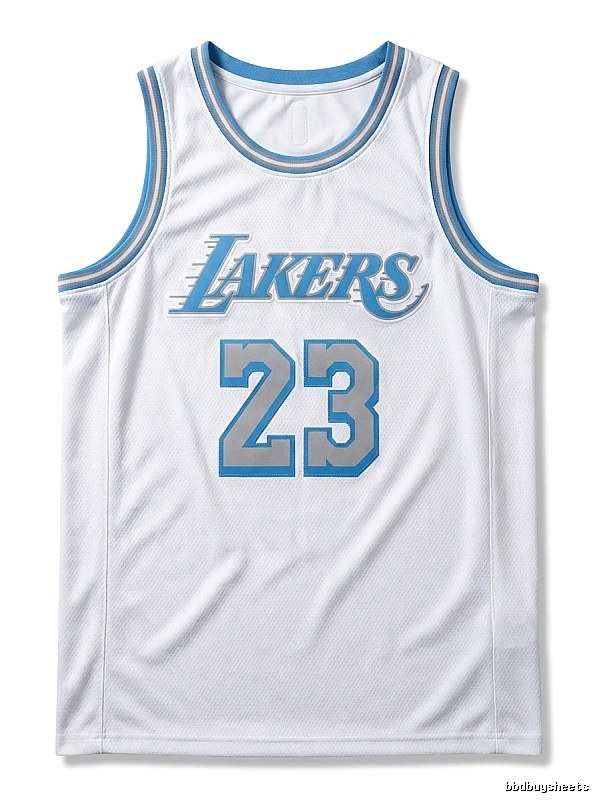 LBJ Lakers retro white jersey