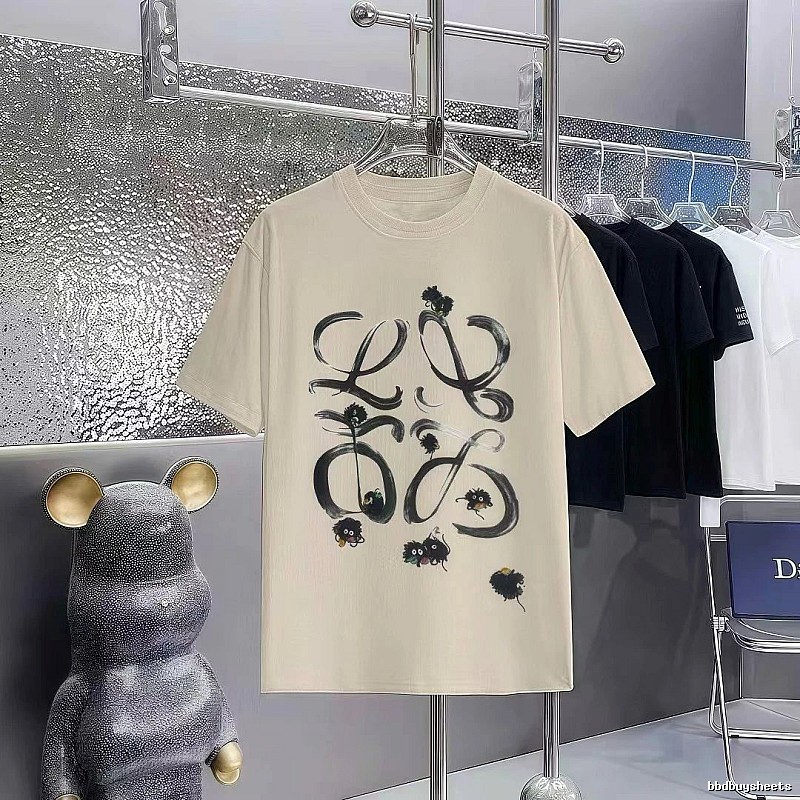 LOEWE x My Neighbor Totoro Co-branded Casual Style Apricot Beige Short-sleeve T-shirt