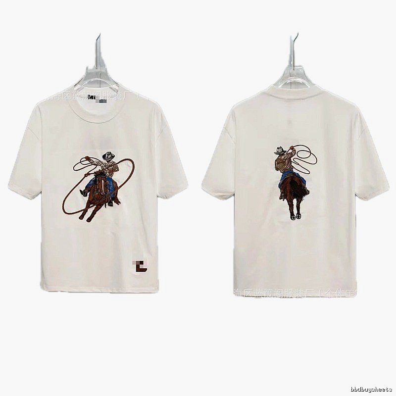 Louis Vuitton Denim Collection Vintage Style White T-Shirt