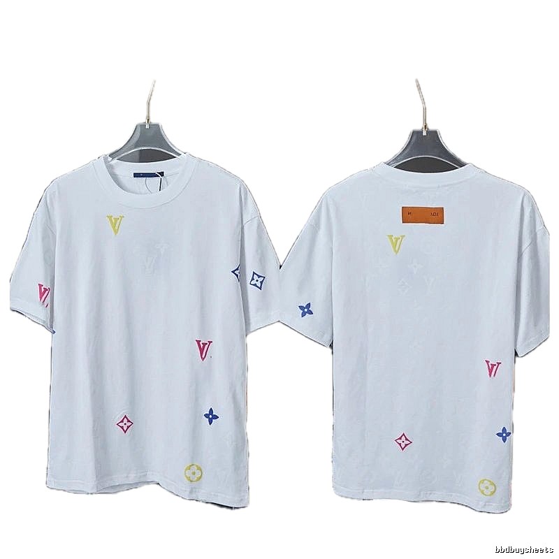 Louis Vuitton Monogram Casual Style White T-Shirt