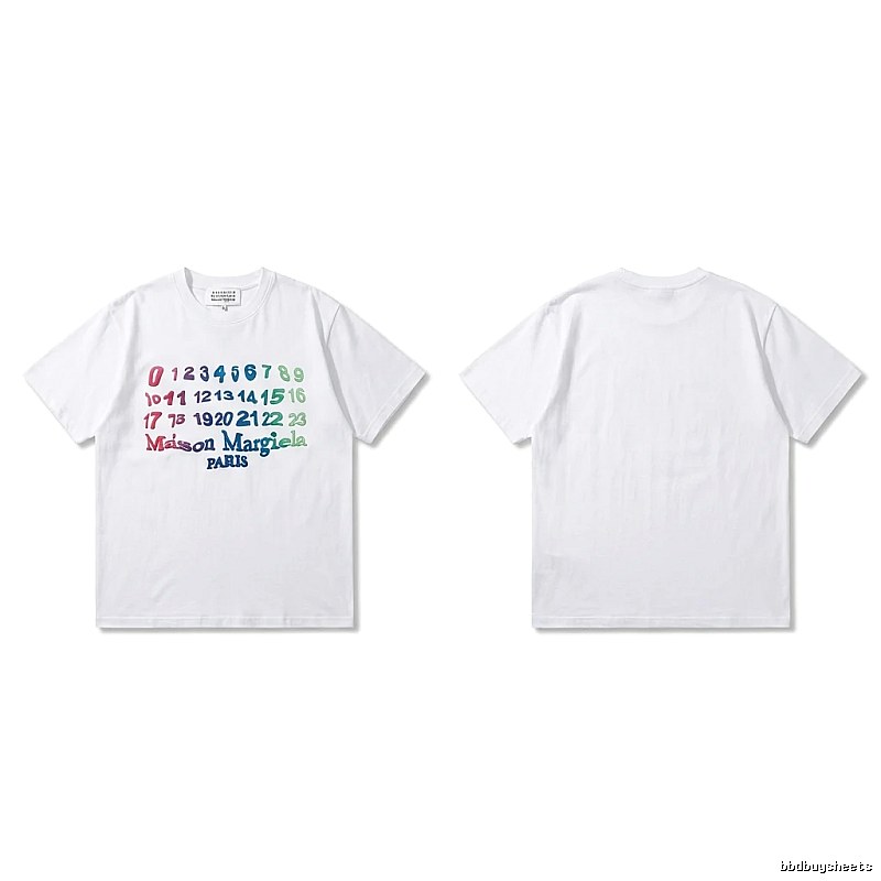 Maison Margiela digital-style white T-shirt