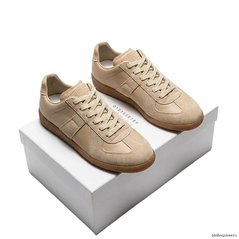 Maison Margiela German training style beige shoes