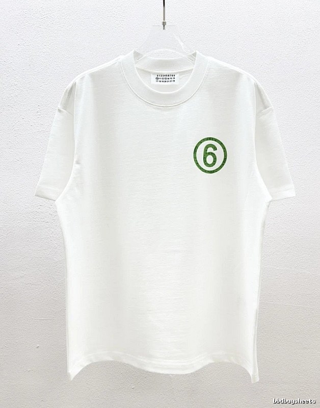 Maison Margiela MM6 Minimalist Style White T-Shirt