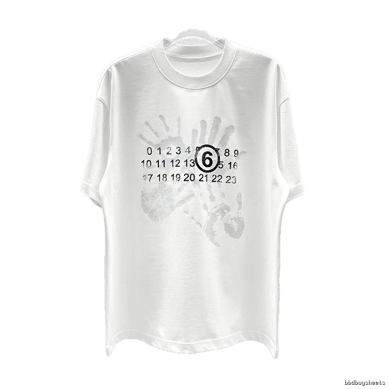 Maison Margiela MM6 Street Style White T-Shirt