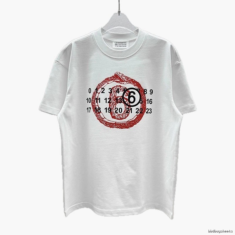 Maison Margiela MM6 Street Style White T-Shirt