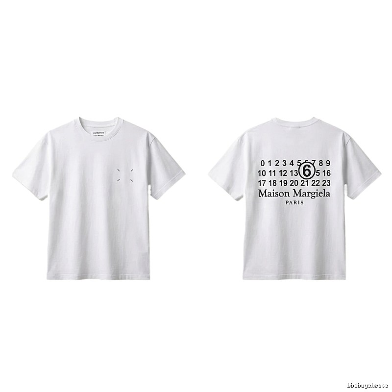 Maison Margiela white T-shirt with digital printing