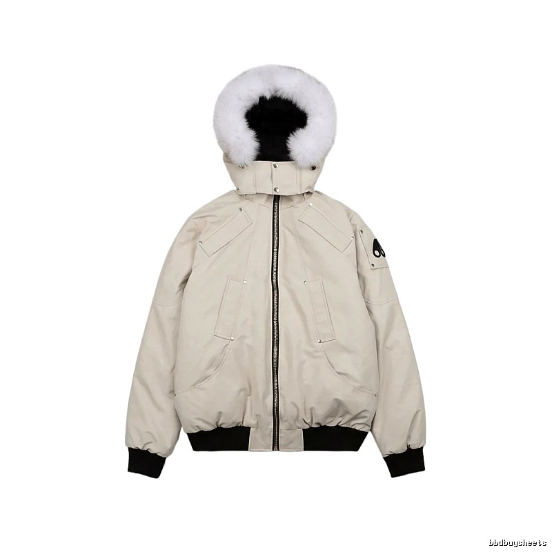 Michael Kors parka down jacket in off-white