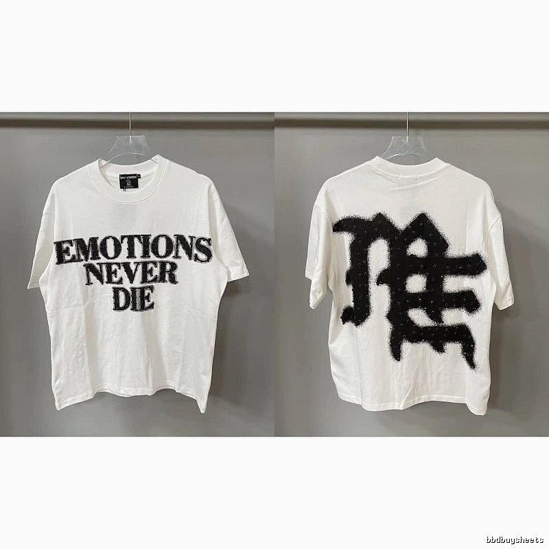 Mixed Emotion Graffiti Street Style White T-Shirt