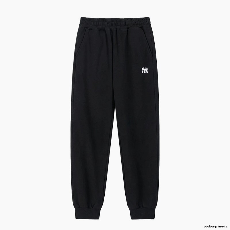 MLB large logo casual style black pants