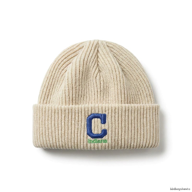 MLB letter minimalist style beige hat