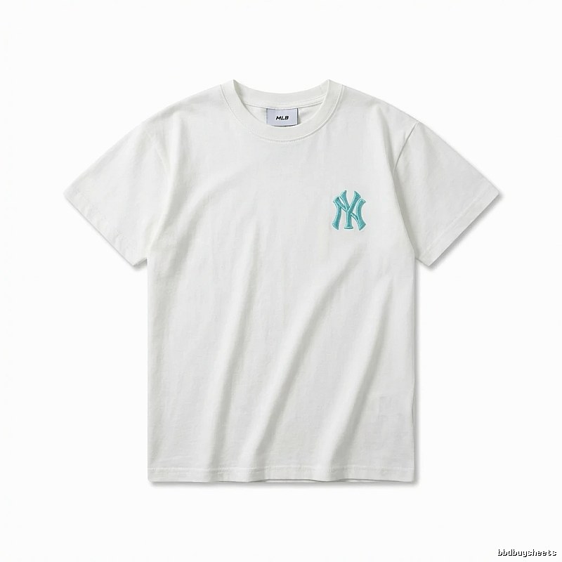 MLB NY Series Simple Style White T-shirt