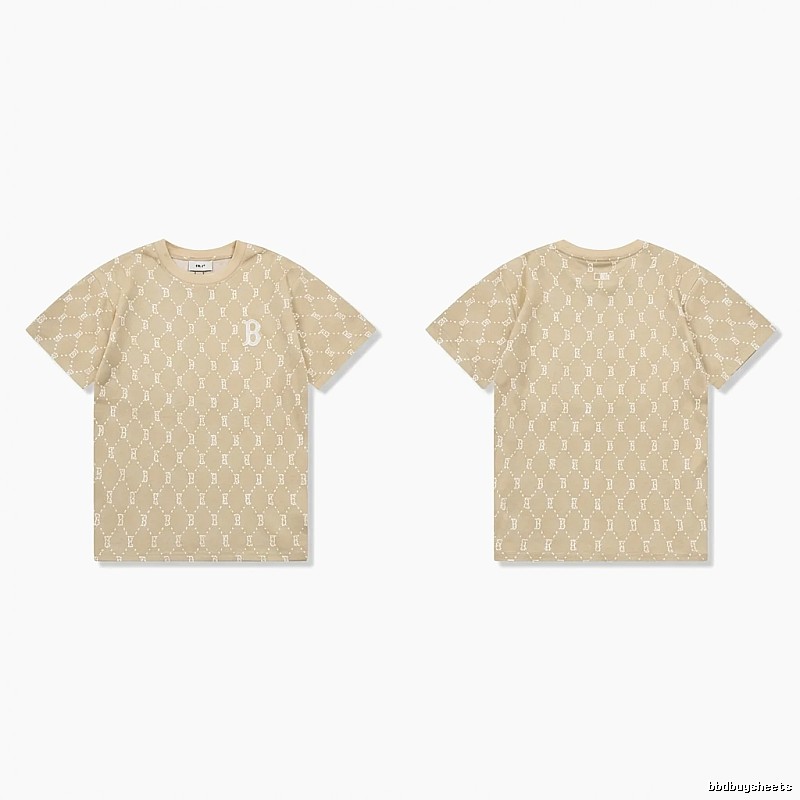 MLB Old Flower Style Beige T-shirt
