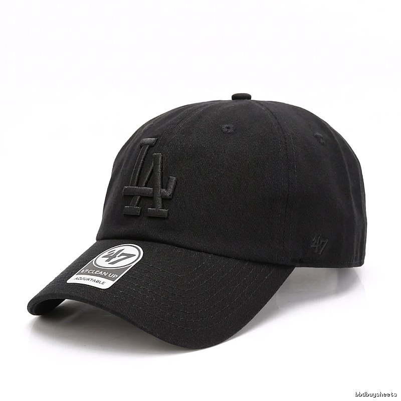 MLB trendy brand black baseball cap