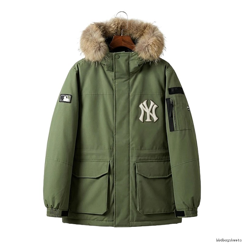 MLB trendy style army green down jacket