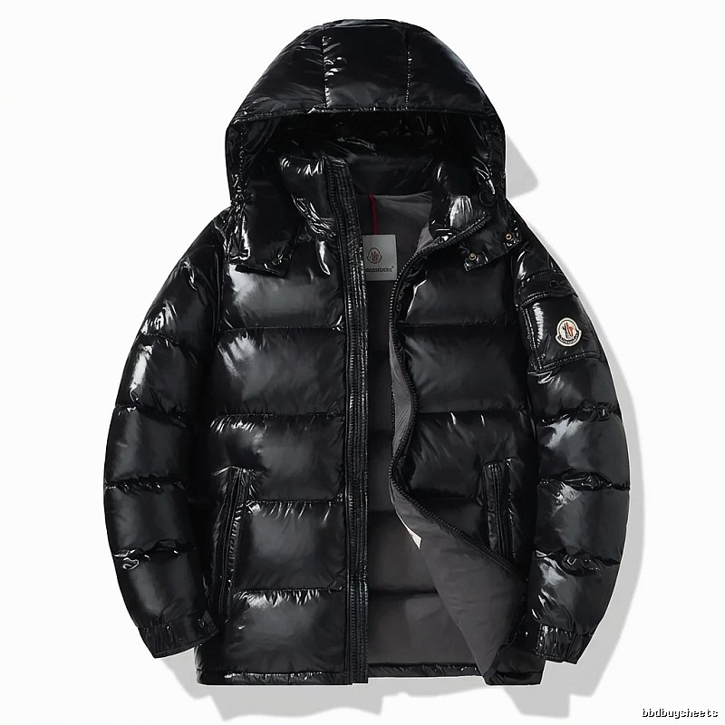 Moncler black stylish down jacket
