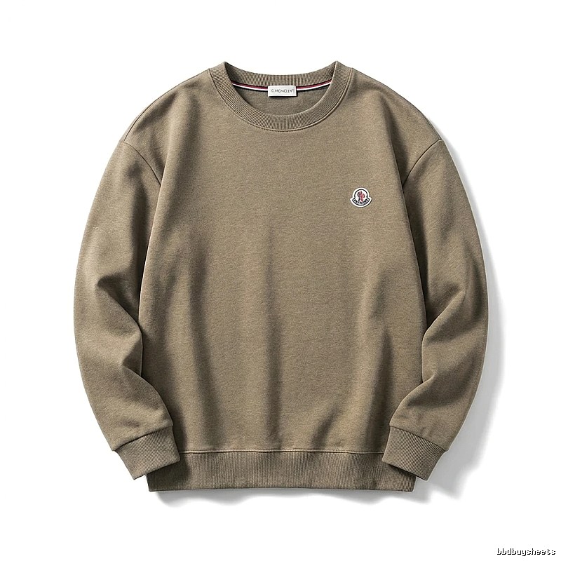 Moncler Crewneck Simple Style Sweatshirt (Khaki)