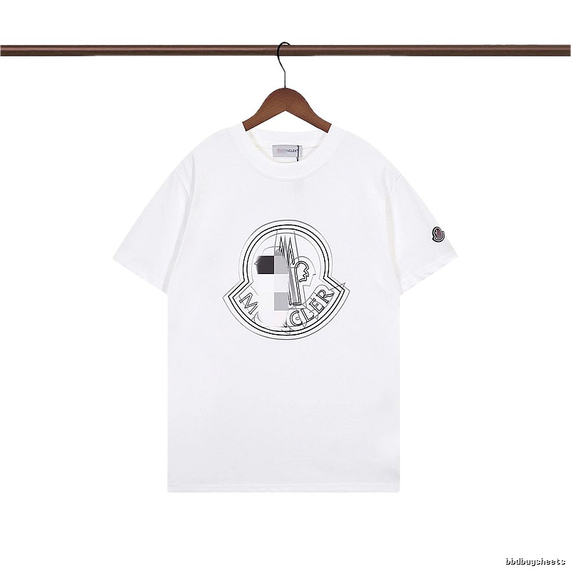 Moncler Logo Collection Trendy Style White T-Shirt
