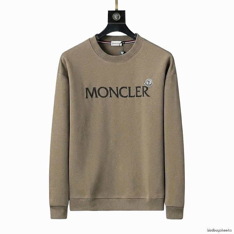 Moncler simple style khaki sweatshirt