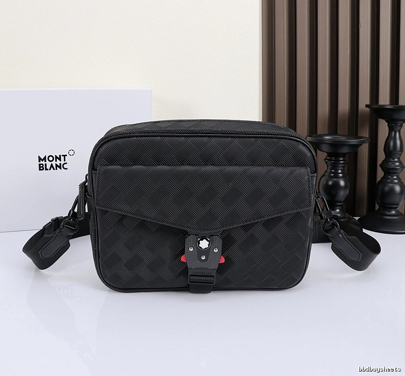 Montblanc Crossbody bag Black Monogram Flap Shoulder