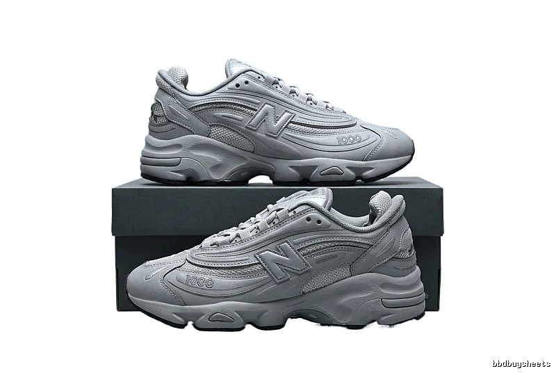 New Balance 1000 series silver-gray sports shoes
