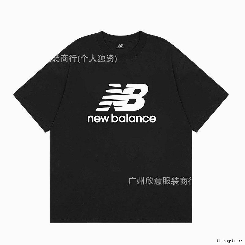 New Balance Classic Casual Style Black Short-sleeve T-shirt